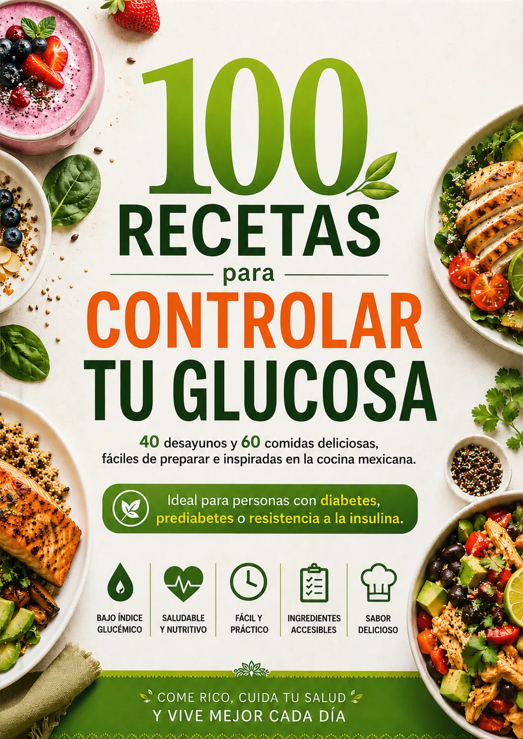 100 Recetas para Controlar tu Glucosa