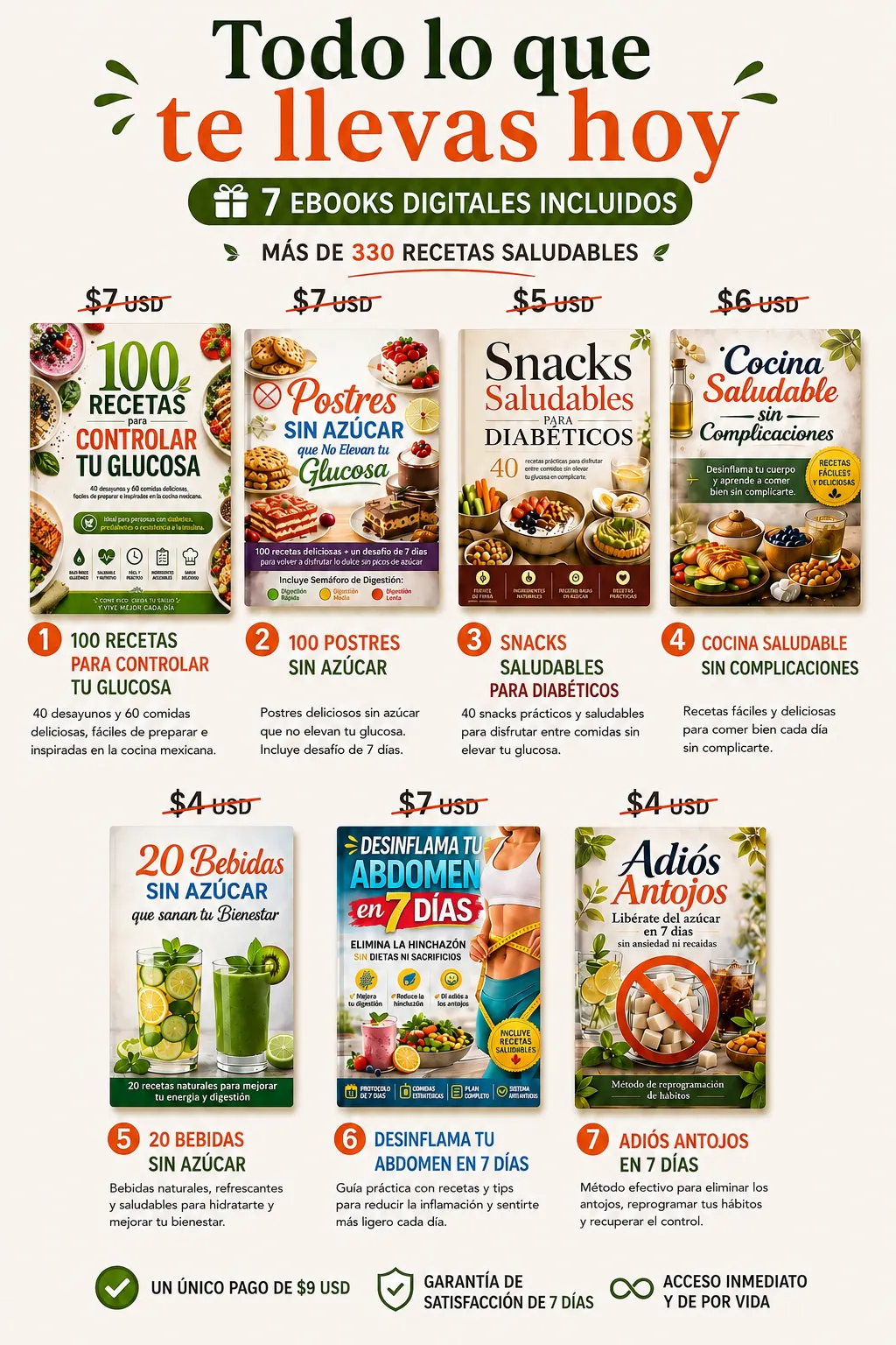 Todo lo que te llevas hoy: 7 ebooks digitales con más de 330 recetas
